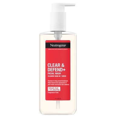 Neutrogena Clear and Defend + Измиващ гел за лице х200 мл