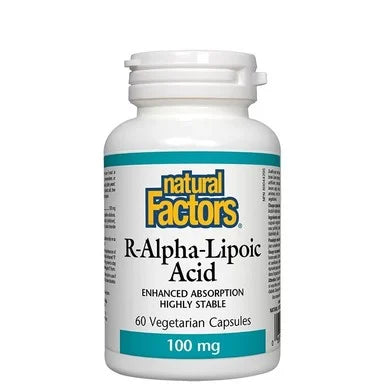 Алфа-Липоева киселина 100 мг за антиоксидантна защита x60 капсули Natural Factors