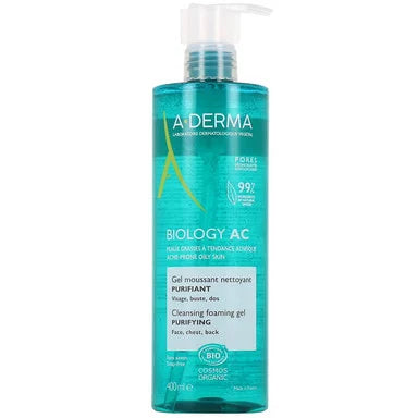 A-Derma Biology AC Почистващ гел за мазна и склонна към акне кожа х400 мл