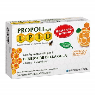 Epid с портокалов сок за здраво гърло х20 таблетки за дъвчене Specchiasol