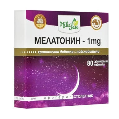 Мелатонин при безсъние 1 мг x80 таблетки Niksen