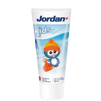 Jordan Kids Детска паста за зъби с плодов вкус 0-5 години х50 мл