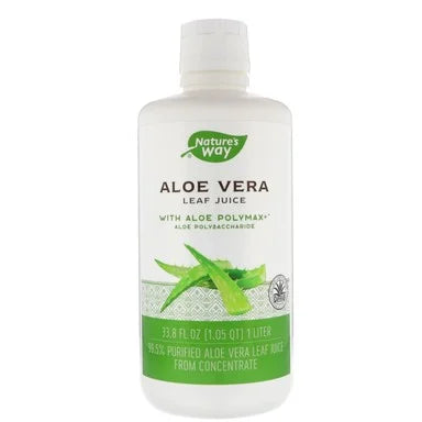 Алое Вера Сок от цели листа за храносмилателна система х1 л Natures Way