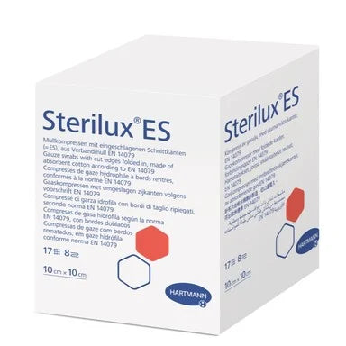 Hartmann Sterilux ES Стерилни марлени компреси 8 дипли размер 10/10 см 2x25 броя