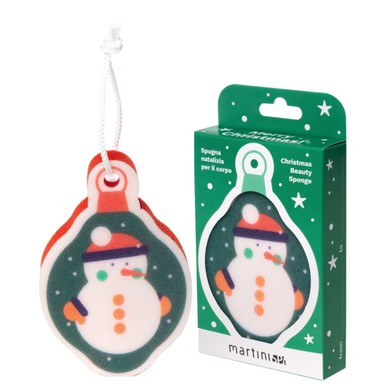 Гъба за баня в кутия Снежен човек