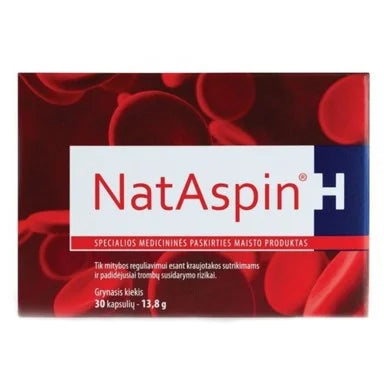 NatAspin H за добро кръвообращение х30 капсули Valentis