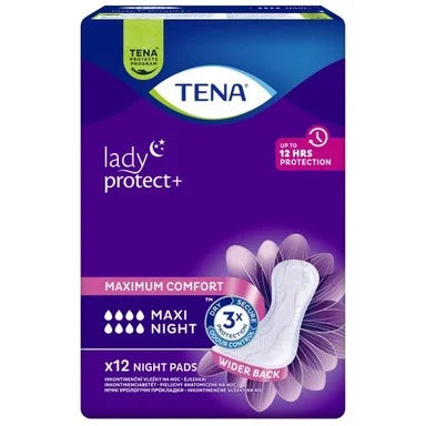 Tena Lady Maxy Night Нощни урологични превръзки 8 капки 880 мл х12 броя