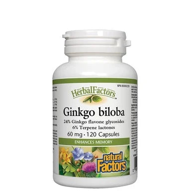 Гинко билоба за подобряване на кръвообращението х120 капсули Natural Factors