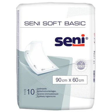 Seni Soft Basic Еднократни абсорбиращи чаршафи 90/60 см x10 броя