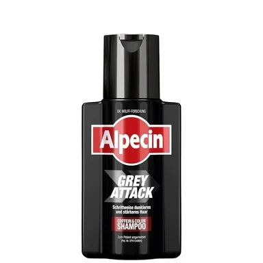 Alpecin Grey Attack Оцветяващ шампоан с кофеин за посивели коси х200 мл Dr. Kurt Wolff