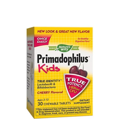 Primadophilus Kids Пробиотик за деца череша x30 дъвчащи таблетки Natures Way