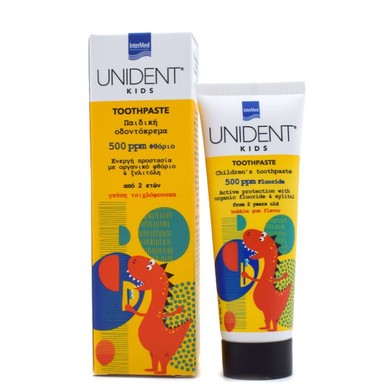 Unident Kids Детска паста за уста 500 ppm 2+ години х50 мл Intermed