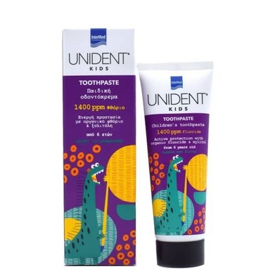 Unident Kids Детска паста за уста 1400 ppm 6+ години х50 мл Intermed