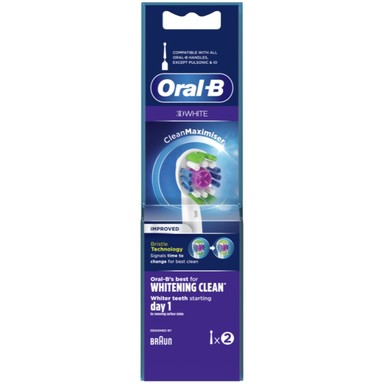 Oral-B 3D White Накрайник за електрическа четка за зъби х2 броя