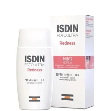 ISDIN Fotoultra Redness Слънцезащитен флуид за кожа склонна към зачервяване SPF50 x50 мл