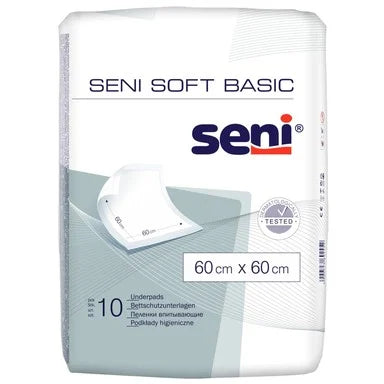 Seni Soft Basic Еднократни абсорбиращи чаршафи 60/60 см x10 броя
