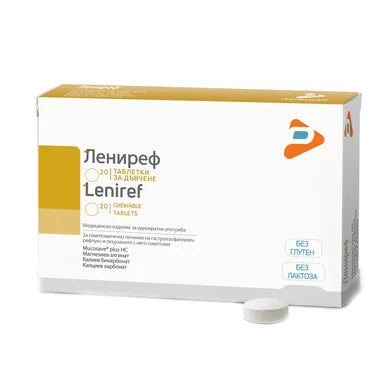 Leniref за симптоматично лечение на гастроезофагеален рефлукс х20 таблетки