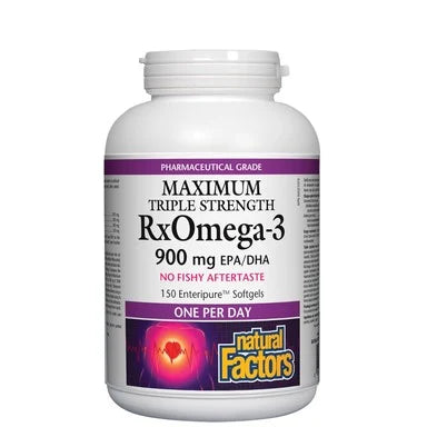 RXОмега-3 900 мг Максимум тройна концентрация х150 меки капсули Natural Factors