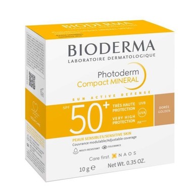 Bioderma Photoderm Слънцезащитна минерална пудра SPF50+ Златист цвят х10 г