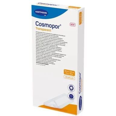 Hartmann Cosmopor Transparent Прозрачна превръзка за постоперативно лечение на малки рани 10/25 см x25 броя