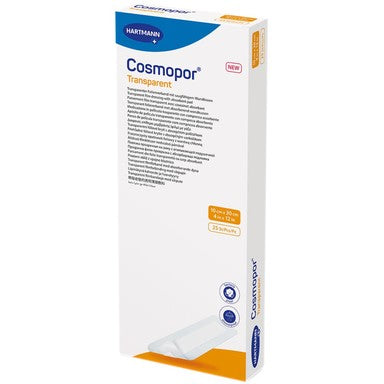 Hartmann Cosmopor Transparent Прозрачна превръзка за постоперативно лечение на малки рани 10/30 см x25 броя