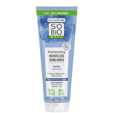 SOBiO Шампоан с лен за къдрава коса x250 мл