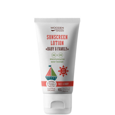 Wooden Spoon Био слънцезащитен лосион за лице и тяло SPF50 x150 мл