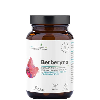 Berberyna за поддържане на нормален глюкозен и липиден метаболизъм х60 капсули Aura Herbals