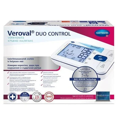 Комплект Veroval Duo Control M 925504 Електронен апарат за измерване на кръвно налягане + Thermoval Standart Електронен термометър