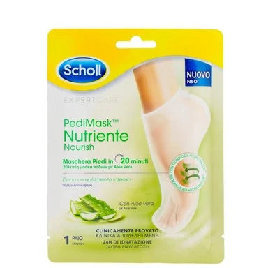 Scholl Expert Care Подхранваща маска за крака тип чорап с алое вера х2 броя