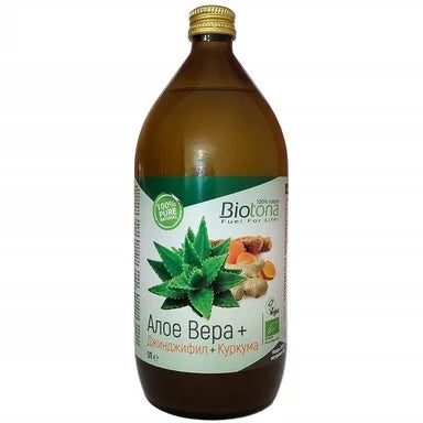 Био сок Алое Вера с куркума и джинджифил х1000 мл Biotona