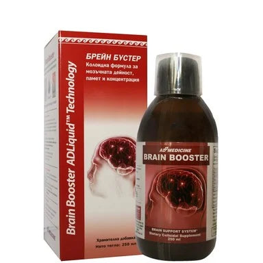 ADLiquid Brain Booster Сироп за мозъчната дейност, за памет и концентрация x250 мл