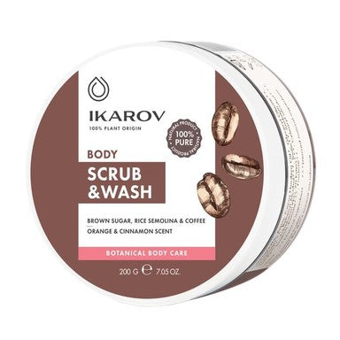 Ikarov Измивен скраб за тяло кафе х200 г