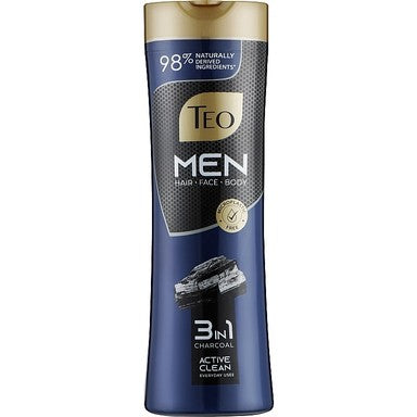 Teo Men 3в1 Шампоан с активен въглен x350 мл