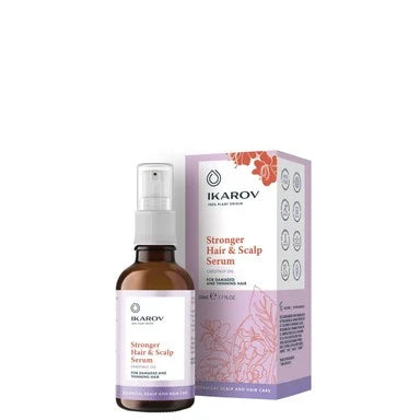 Ikarov Заздравяващ серум с масло от кестен за увредена и оредяваща коса и скалп х50 мл