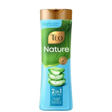 Teo Nature 2in1 Aloe Vera Шампоан и балсам за всеки тип коса с алое вера х350 мл