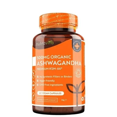 Ашваганда Органик KSM-66 500 мг x60 капсули Nutravita