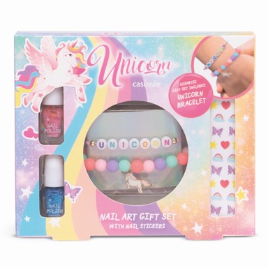 Комплект Unicorn Лак за нокти x2 броя + Декорации + Гривна x2 броя