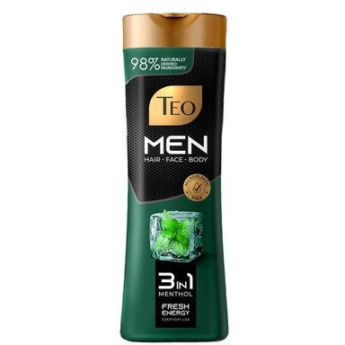 Teo Men 3in1 Fresh Energy Шампоан за мъже с ментол x350 мл