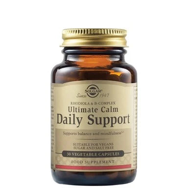 Solgar Ultimate Calm Daily Support Формула с радиола и B-комплекс x30 капсули