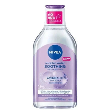 Nivea Soothing Мицеларна вода за чувствителна кожа x400 мл
