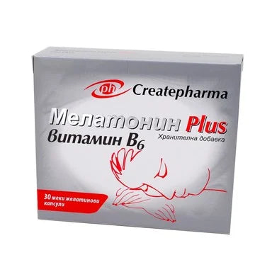 Мелатонин Plus Витамин B6 х30 меки капсули