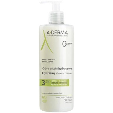 A-Derma 3в1 Хидратиращ душ крем с овес x500 мл