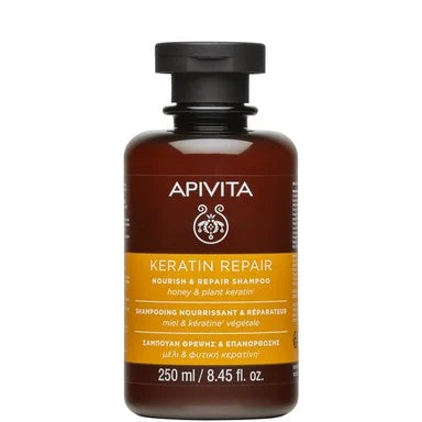 Apivita Keratin Repair Подхранващ и възстановяващ шампоан за суха коса х250 мл
