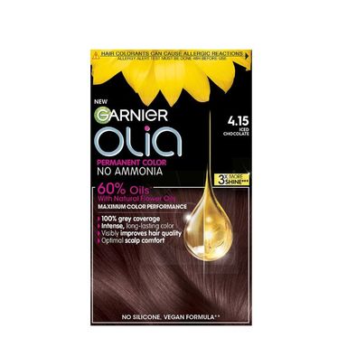 Garnier Olia Безамонячна боя за коса 4.15 Леден шоколад