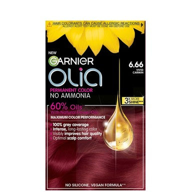 Garnier Olia Безамонячна боя за коса 6.66 ярко червено