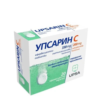 Упсарин C 330/220 мг x20 ефервесцентни таблетки USPA