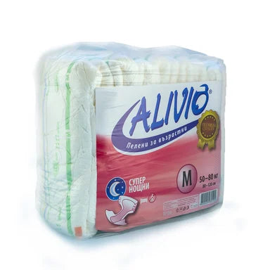 Alivio Пелени за възрастни супер нощни M 50-80 кг х10 броя