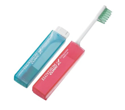 Elgydium Clinic X Orthopocket Medium Сгъваема джобна четка за зъби