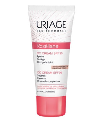 Uriage Roseliane CC Хидратиращ защитен тониращ крем за лице за кожа, склонна към зачервяване SPF30 x40 мл